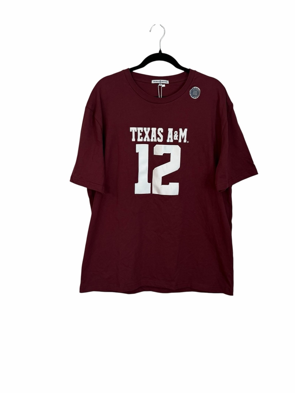 Collegiate Outfitters Women’s Maroon Short Sleeve Crewneck A&M T-Shirt Sz 2X NWT